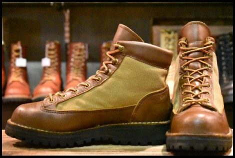 【6W 良品 黒タグ】Danner ダナーライト 30420X 茶 ブラウン ゴアテックス GORE-TEX ビブラム 編み上げ レースアップ ブーツ HOPESMORE