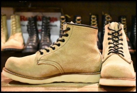 【9E 良品 サイド羽タグ APE別注】レッドウィング 2979 アイリッシュセッター タン ラフアウト スエード 編み上げ ブーツ エイプ HOPESMORE