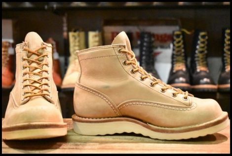 【5E 良品 00年】WESCO ウエスコ カスタムジョブマスターLTT バーラップ 5インチハイト 編み上げ ビブラム1010シングル ブーツ HOPESMORE