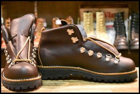 【7.5EE 箱付 未使用 白タグ】Danner ダナー マウンテンライト 30866 茶 ブラウン ゴアテックス GORE-TEX 編み上げ ブーツ HOPESMORE