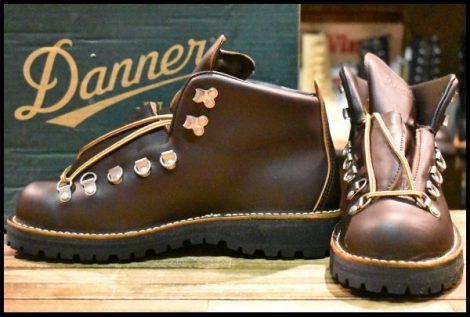 【7.5EE 箱付 未使用 白タグ】Danner ダナー マウンテンライト 30866 茶 ブラウン ゴアテックス GORE-TEX 編み上げ ブーツ HOPESMORE