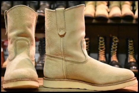 【8E 良品 09年】レッドウィング 8168 スエード ペコス ホーソーン アビレーン ラフアウト プルオン ブーツ redwing pecos HOPESMORE