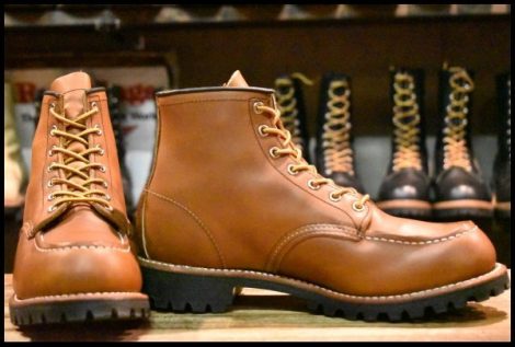 【9D 箱付 美品 14年】レッドウィング 8147 アイリッシュセッター オロイジナル ラグソール ビブラム モックトゥ ブーツ redwing HOPESMORE