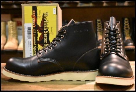 【8.5D 箱付 美品 19年】レッドウィング 9870 アイリッシュセッター ブラック クローンダイク モックトゥ ブーツ redwing HOPESMORE