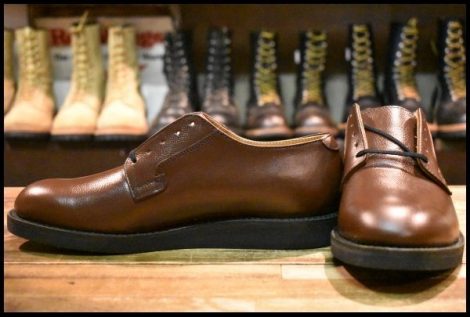 【8.5D 未使用 11年】レッドウィング 9102 ポストマン シューズ ブラウン 茶 チョコレートシャパラル 短靴 ブーツ redwing HOPESMORE