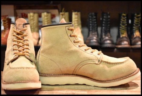 【9D 良品 12年】レッドウィング 8173 スエード アイリッシュセッター ラフアウト モックトゥ 編み上げ ブーツ redwing HOPESMORE