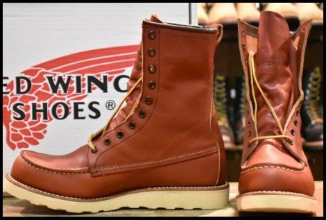 【9D 箱付 未使用 犬タグ復刻 18年】レッドウィング 8877 ロング アイリッシュセッター ブーツ 赤茶 オロラセット redwing HOPESMORE