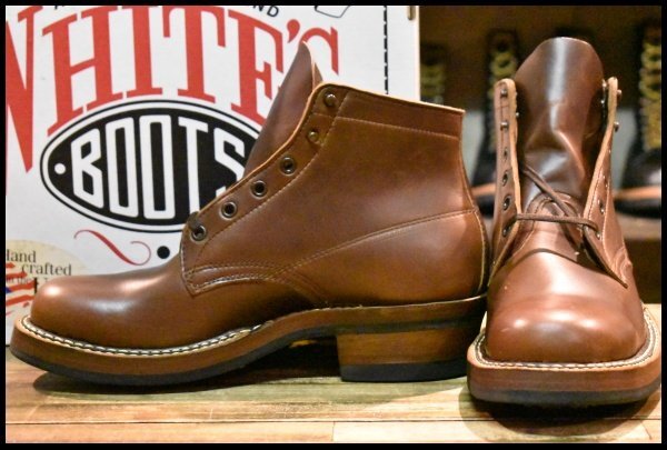 【9D 箱付 未使用】WHITE’S ホワイツ セミドレス 2332MV ブラウンクロムエクセル 茶 ビブラム430ダブル レースアップ ブーツ HOPESMORE