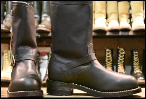 【10E 箱付 未使用 白タグ】Chippewa チペワ エンジニア 27863 黒 ブラック スチールトゥ 11インチハイト ブーツ HOPESMORE