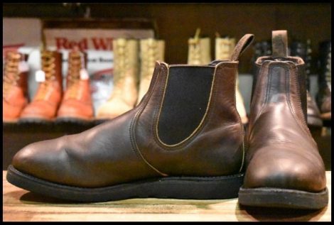 【11D 良品 20年】レッドウィング 3191 クラシックチェルシー サイドゴア ハーネス ブラウン 茶 ブーツ redwing HOPESMORE