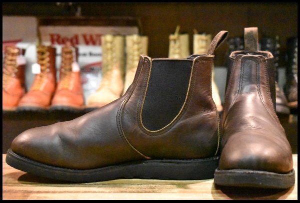 【11D 良品 20年】レッドウィング 3191 クラシックチェルシー サイドゴア ハーネス ブラウン 茶 ブーツ redwing HOPESMORE