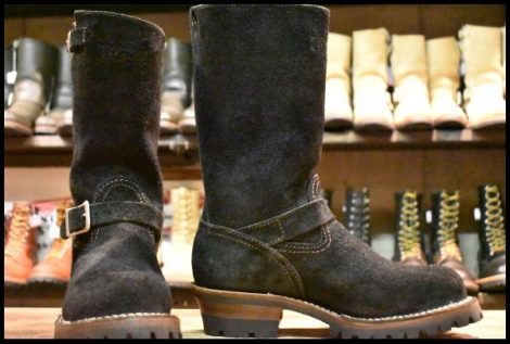 【7.5E 美品 14年】WESCO ウエスコ カスタムボス ブラックラフアウト 黒 11インチハイト ビブラム100シングル ブーツ BOSS HOPESMORE