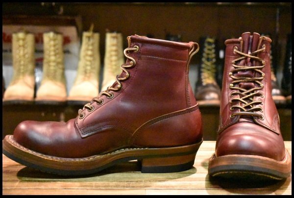 【9E 良品】WHITE’S ホワイツ スモークジャンパー バーガンディクロムエクセル ビブラム430 レザーライニング ブーツ HOPESMORE