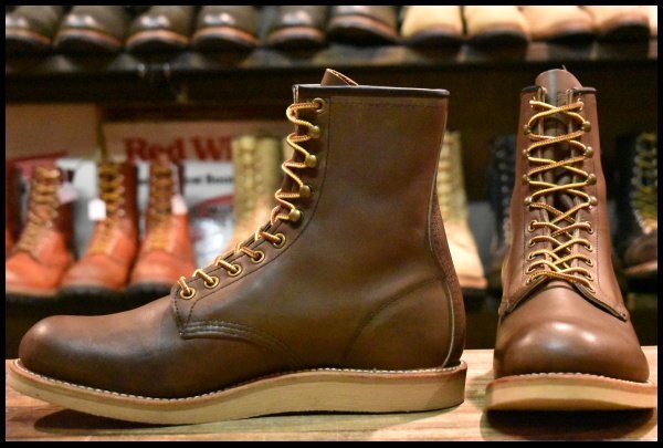 【9D 美品 11年】レッドウィング 2941 ブラウン プレーントゥ 茶 レースアップ ロング 編み上げ ブーツ redwing 2940 HOPESMORE