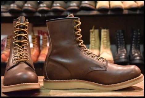 【9D 美品 11年】レッドウィング 2941 ブラウン プレーントゥ 茶 レースアップ ロング 編み上げ ブーツ redwing 2940 HOPESMORE