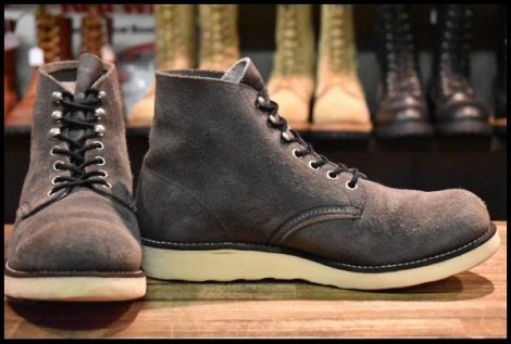 【8D 良品 羽タグ BEAMS別注 00年】レッドウィング 8872 スエード アイリッシュセッター グレー ラフアウト ブーツ redwing HOPESMORE