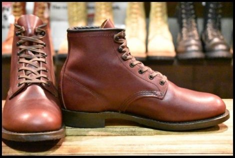 【8D 美品 16年】レッドウィング 9062 ベックマン ブラックチェリー フェザーストーン フラットボックス ブーツ redwing HOPESMORE