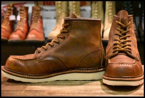 【8.5D 美品 23年】レッドウィング 1907 アイリッシュセッター 茶 カッパー ラフ＆タフ モックトゥ 編み上げ ブーツ redwing HOPESMORE