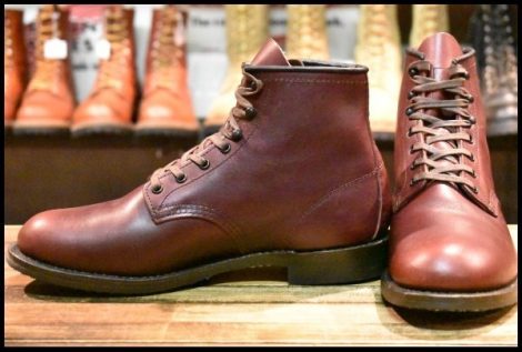 【8D 美品 16年】レッドウィング 9062 ベックマン ブラックチェリー フェザーストーン フラットボックス ブーツ redwing HOPESMORE