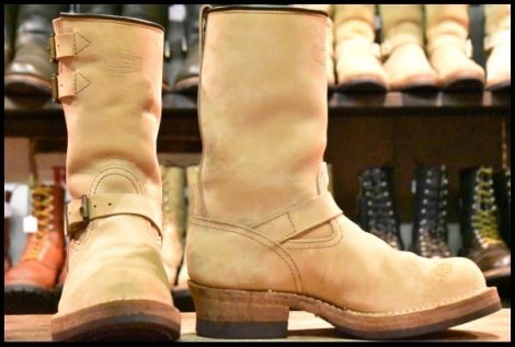 【7.5E 良品 15年】WESCO ウエスコ カスタムボス バーラップ 10インチハイト ビブラム705ダブル ベージュ ブーツ BOSS HOPESMORE
