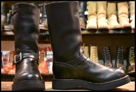 【7E 良品 11年】WESCO ウエスコ カスタムボス 11インチハイト ブラック 黒 ビブラム2021シングル ブーツ BOSS HOPESMORE