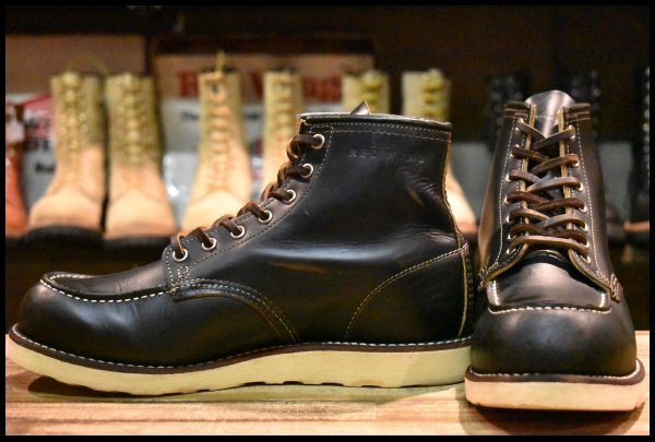 【9E 良品 12年】レッドウィング 9874 アイリッシュセッター ブラック クローンダイク モックトゥ 黒 ブーツ redwing HOPESMORE