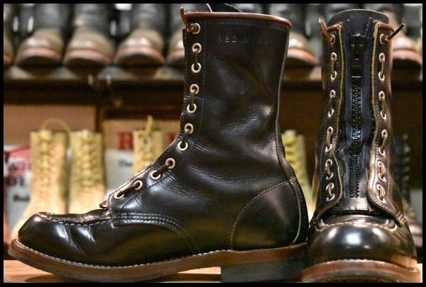 【7.5E 良品 110周年限定 15年】レッドウィング 2015 ハンツマン 黒 ブラック クローンダイク 茶芯 編み上げブーツ redwing HOPESMORE