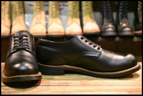 【8D 良品 18年】レッドウィング 8054 フォアマン オックスフォード 黒 ブラッククローム 短靴 ローカット ブーツ redwing HOPESMORE