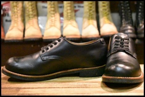 【8D 良品 18年】レッドウィング 8054 フォアマン オックスフォード 黒 ブラッククローム 短靴 ローカット ブーツ redwing HOPESMORE