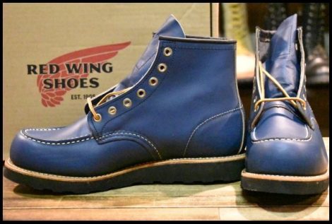 【8.5E 箱付 未使用 14年】レッドウィング 8853 アイリッシュセッター インディゴ ポーテージ ネイビー 青 ブーツ redwing HOPESMORE
