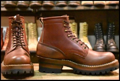【8.5D 美品】WHITE’S ホワイツ スモークジャンパー ブラウン×レッドウッド 赤茶 ビブラム100ダブル 編み上げ ブーツ HOPESMORE