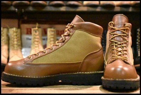 【7.5EE 良品 白タグ】Danner ダナーライト 30420X 茶 ブラウン カーキ ゴアテックス GORE-TEX 編み上げ ハイキング ブーツ HOPESMORE