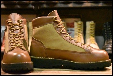 【7.5EE 良品 白タグ】Danner ダナーライト 30420X 茶 ブラウン カーキ ゴアテックス GORE-TEX 編み上げ ハイキング ブーツ HOPESMORE