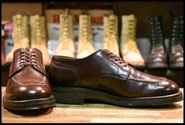 美品　別注　オールデン　コードバン　タンカーブーツレースアップ ALDEN Alden オールデン TANKER BOOT CORDOVAN タンカーブーツ