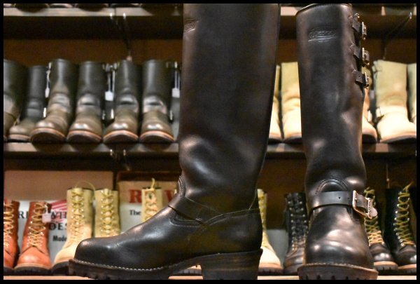 【9.5D 美品 05年】WESCO ウエスコ カスタムボス ロング ブラック 黒 15インチハイト ビブラム100 エンジニア ブーツ BOSS HOPESMORE