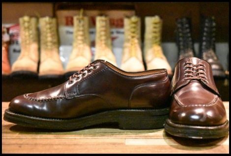 【7.5D 良品】ALDEN オールデン 2490 タンカーオックスフォード バーガンディ コードバン シューズ 編み上げ 短靴 ブーツ HOPESMORE