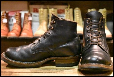 【8.5E 良品】WHITE’S ホワイツ セミドレス ブラッククロムエクセル 黒 ビブラム269シングル レースアップ 編み上げ ブーツ HOPESMORE