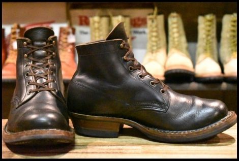 【8.5E 良品】WHITE’S ホワイツ セミドレス ブラッククロムエクセル 黒 ビブラム269シングル レースアップ 編み上げ ブーツ HOPESMORE