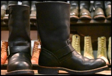 【6.5D 良品 13年】レッドウィング 2990 エンジニア 黒 ブラック ハーネスレザー スチール無し ブーツ 2966 redwing HOPESMORE