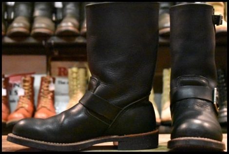 【6.5D 良品 13年】レッドウィング 2990 エンジニア 黒 ブラック ハーネスレザー スチール無し ブーツ 2966 redwing HOPESMORE