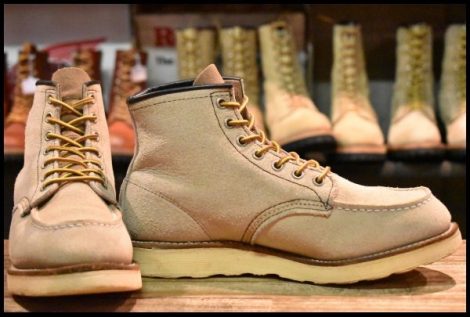【7.5D 良品 06年】レッドウィング 8173 スエード アイリッシュセッター ホーソーン ラフアウト モックトゥ ブーツ redwing HOPESMORE