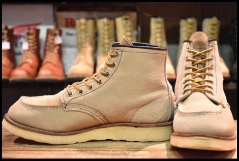 【7.5D 良品 06年】レッドウィング 8173 スエード アイリッシュセッター ホーソーン ラフアウト モックトゥ ブーツ redwing HOPESMORE