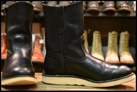 【6.5E 良品 10年】レッドウィング 8169 ペコス 黒 ブラッククローム プルオン クッションソール ブーツ redwing pecos HOPESMORE