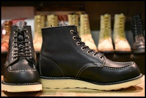 【7.5D 箱付 美品 13年】レッドウィング 9075 アイリッシュセッター 黒 ブラック ハーネス モックトゥ 8179 8130 ブーツ redwing HOPESMORE