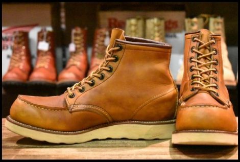 【8E 良品 サイド羽タグ 99年】レッドウィング 875 アイリッシュセッター 茶 オロイジナル モックトゥ ブーツ redwing HOPESMORE