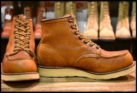 【8E 良品 サイド羽タグ 99年】レッドウィング 875 アイリッシュセッター 茶 オロイジナル モックトゥ ブーツ redwing HOPESMORE