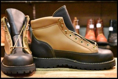 【9EE 箱付 DEAD 白タグ】Danner ダナー DJコマンダー 12225X ブラック×ライトブラウン GORE-TEX ゴアテックス 編み上げ ブーツ HOPESMORE
