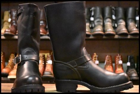 【9D 箱付 美品 08年】WESCO ウエスコ ボス 11インチハイト ブラック 黒 ビブラム100シングル エンジニア ブーツ BOSS HOPESMORE