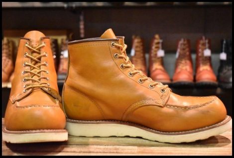 【10.5E 良品 16年 アップサイクル】レッドウィング 9875 アイリッシュセッター ゴールドラセット モックトゥ ブーツ redwing HOPESMORE