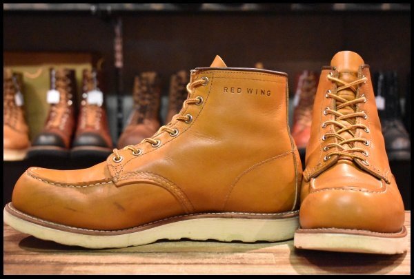 【10.5E 良品 16年 アップサイクル】レッドウィング 9875 アイリッシュセッター ゴールドラセット モックトゥ ブーツ redwing HOPESMORE